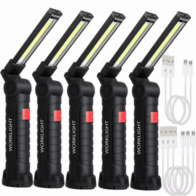 Renewable Energy Battery - Portable COB LED Flashlight USB Rechargeable