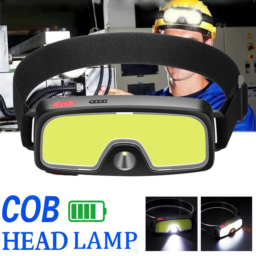 Renewable Energy Battery - Powerful COB Headlamp Type-c/USB Rechargeable Head