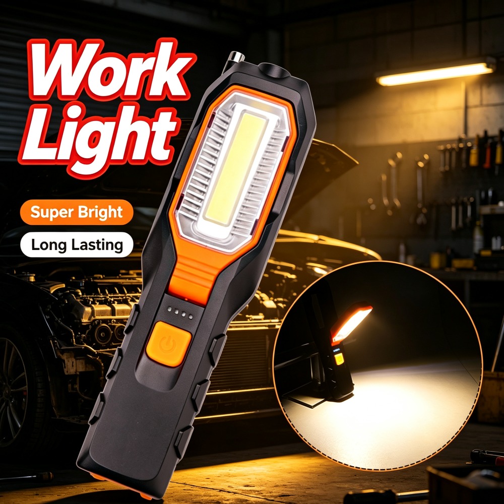 Renewable Energy Battery - New LED Work Light Built‑in Battery
