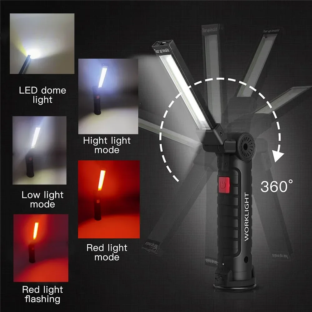 Portable COB LED Flashlight US - Renewable Energy Battery review and price