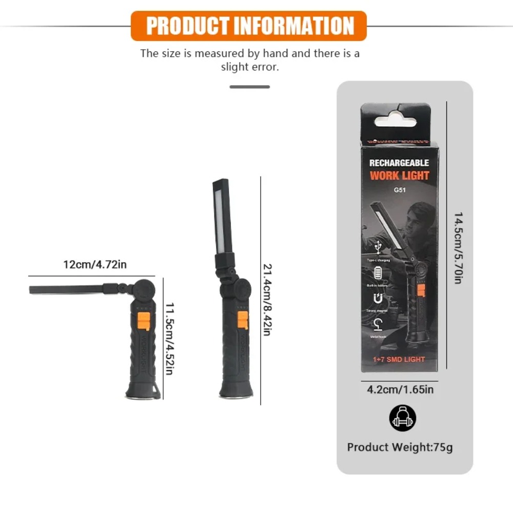 Portable COB LED Flashlight US - Renewable Energy Battery review and price