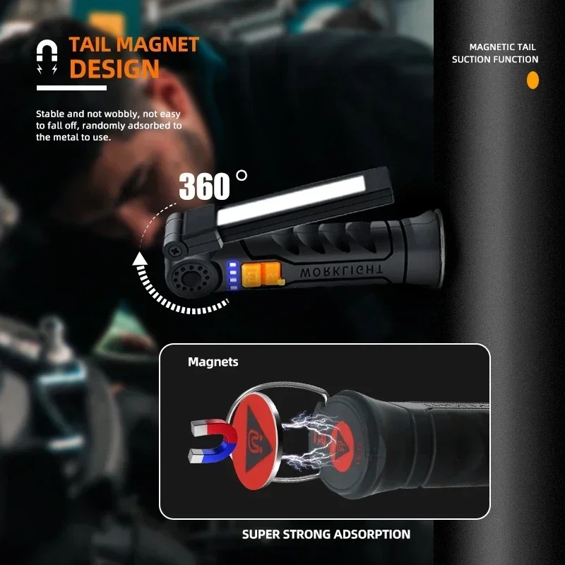Portable COB LED Flashlight US - Renewable Energy Battery review and price