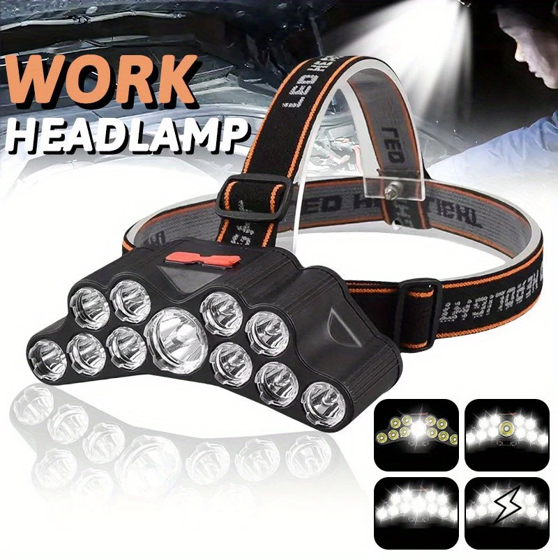 11 LED Headlamp Strong Light H - Renewable Energy Battery review and price