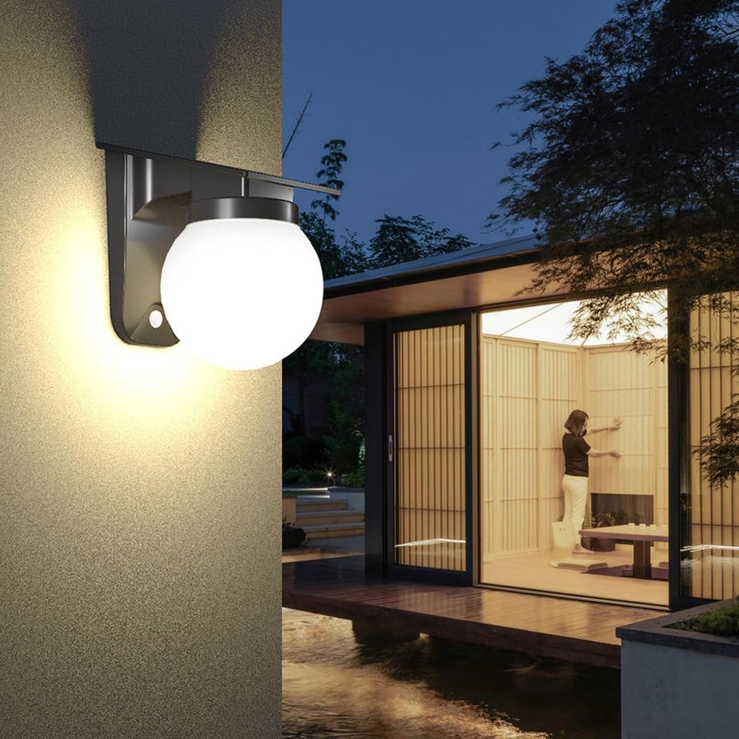 Solar Sphere Wall Lights Outdo - Waterproof Junction Box Solar review and price