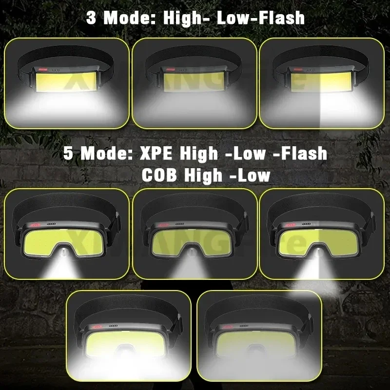 Powerful COB LED Headlamp Type - Renewable Energy Battery review and price