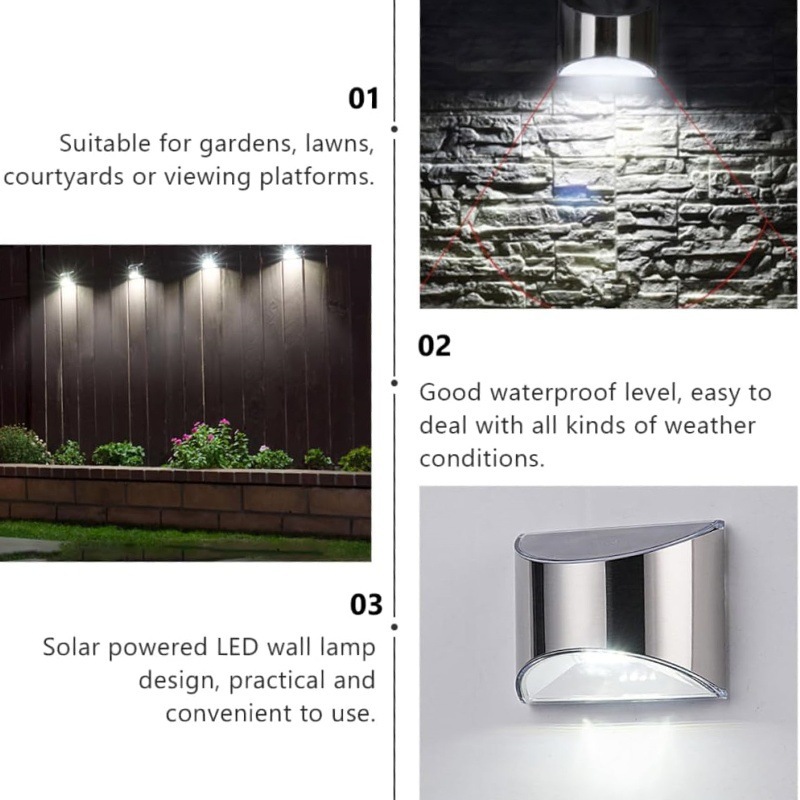 2Pcs Solar Garden Light Stainl - Waterproof Junction Box Solar review and price
