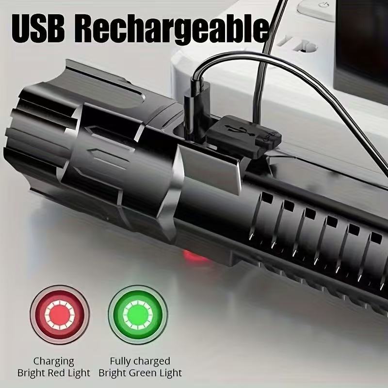 New High-power Led Flashlight  - Renewable Energy Battery review and price