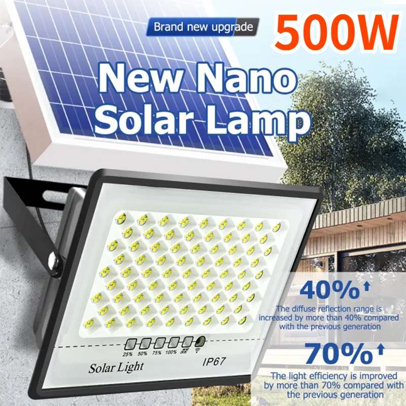 500W Solar Lights Outdoor Gard - Waterproof Junction Box Solar review and price