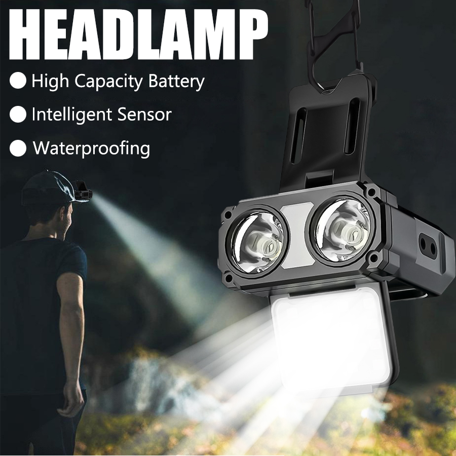Sensor COB LED Headlamp Cap Cl - Renewable Energy Battery review and price