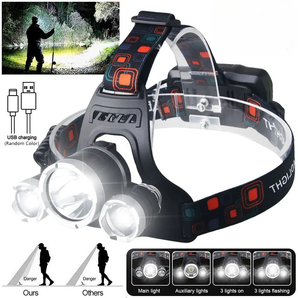 High Power LED Headlamp 18650  - Renewable Energy Battery review and price