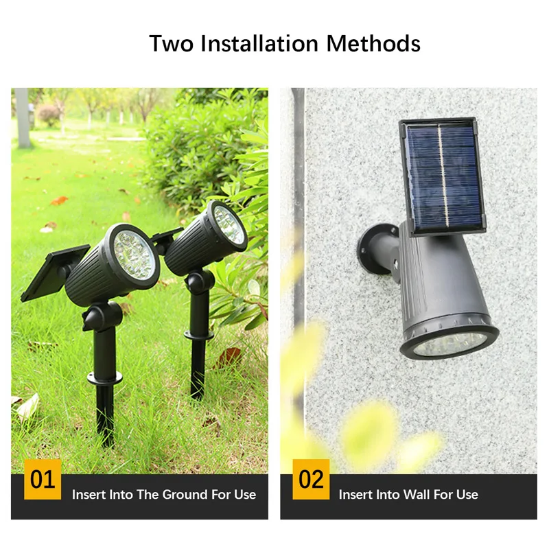 1/2PCS Solar Landscape Lights  - Waterproof Junction Box Solar review and price